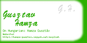 gusztav hamza business card