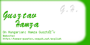 gusztav hamza business card